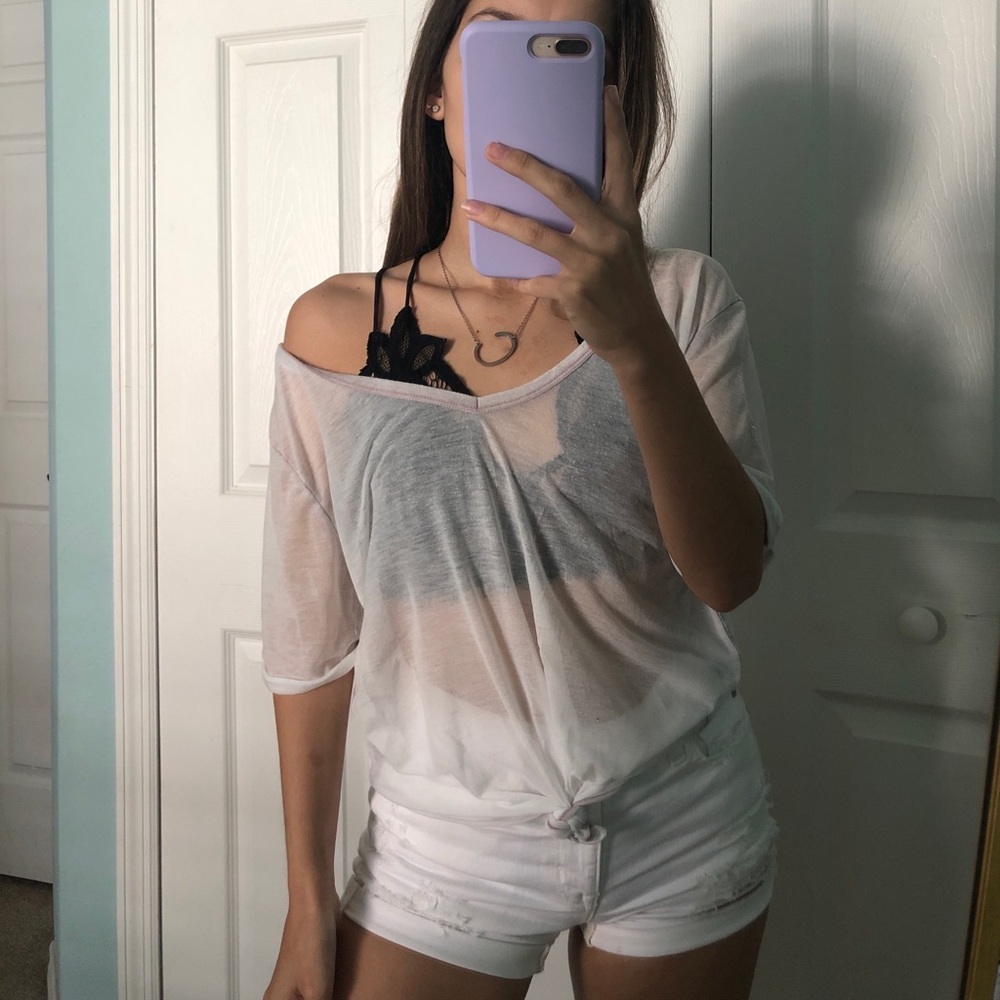 Forever 21 sheer t shirt
